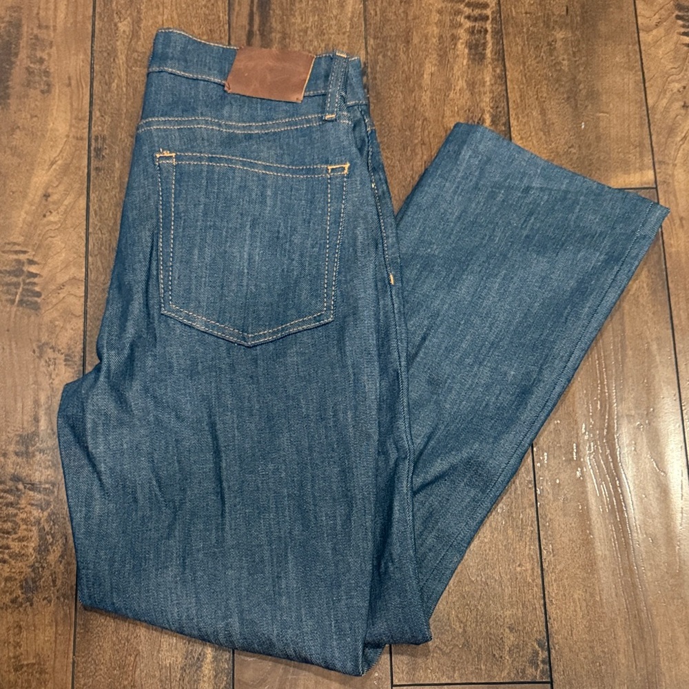 NWOT Zara ZW collection high waist cropped boot cut jeans